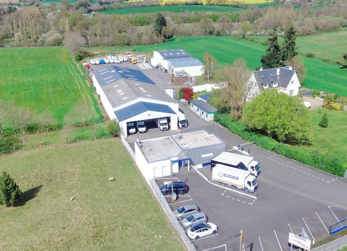 Vue aérienne du site Obiervin à Châteaubriant