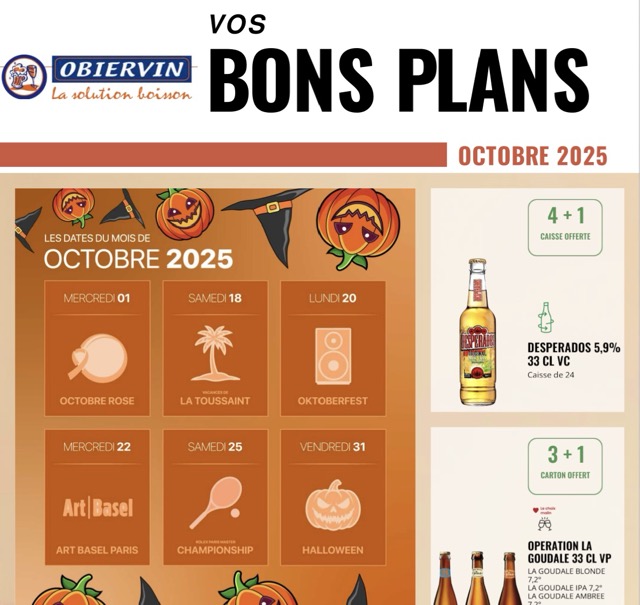 bons plans Obiervin Octobre